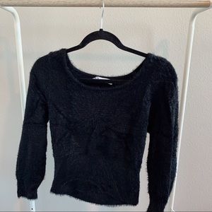 “zara” fuzzy sweater